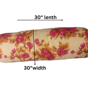 "Soft and comfortable bolster side pillow for side sleepers, back support, and everyday relaxation"