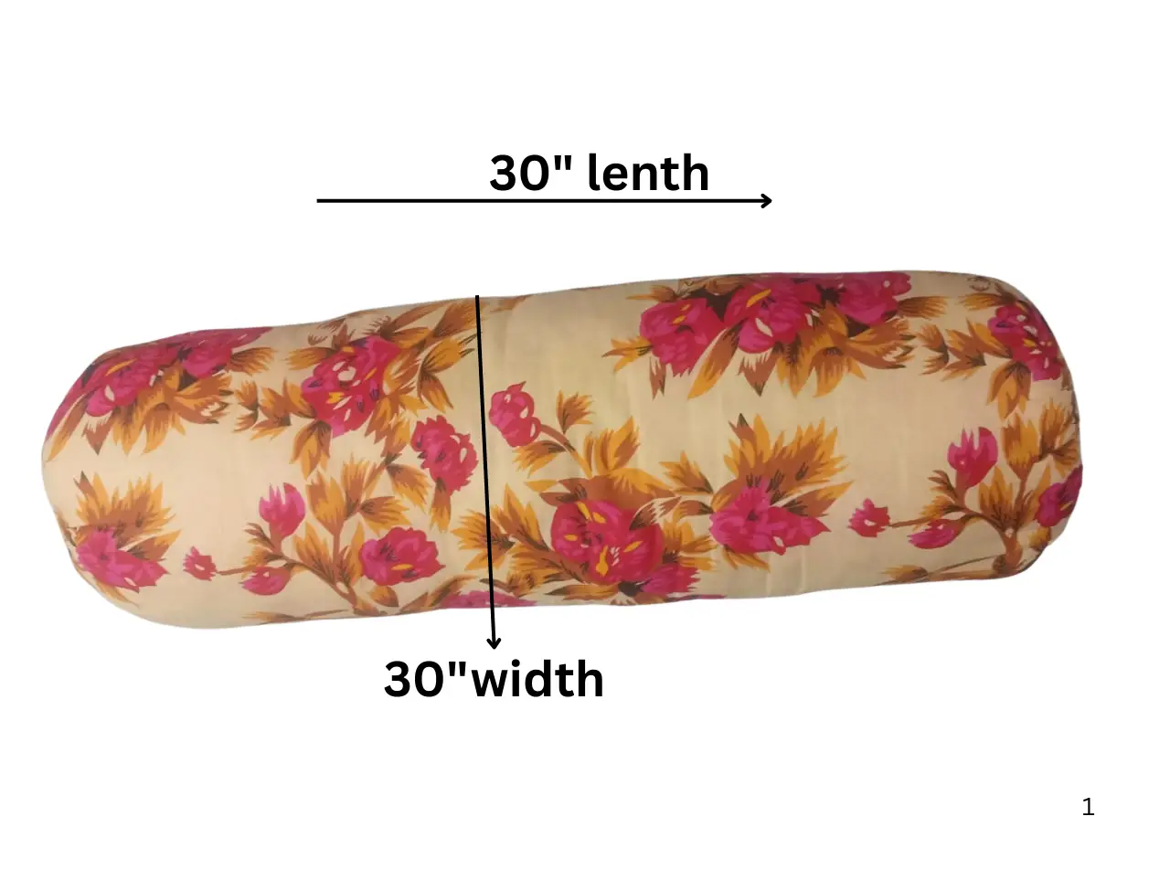 "Soft and comfortable bolster side pillow for side sleepers, back support, and everyday relaxation"