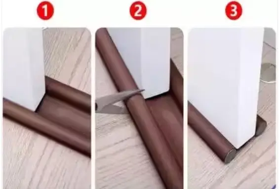 “Door Guard 39 inches brown – door bottom seal strip for noise reduction, dust and insect protection, energy-saving and easy to install”