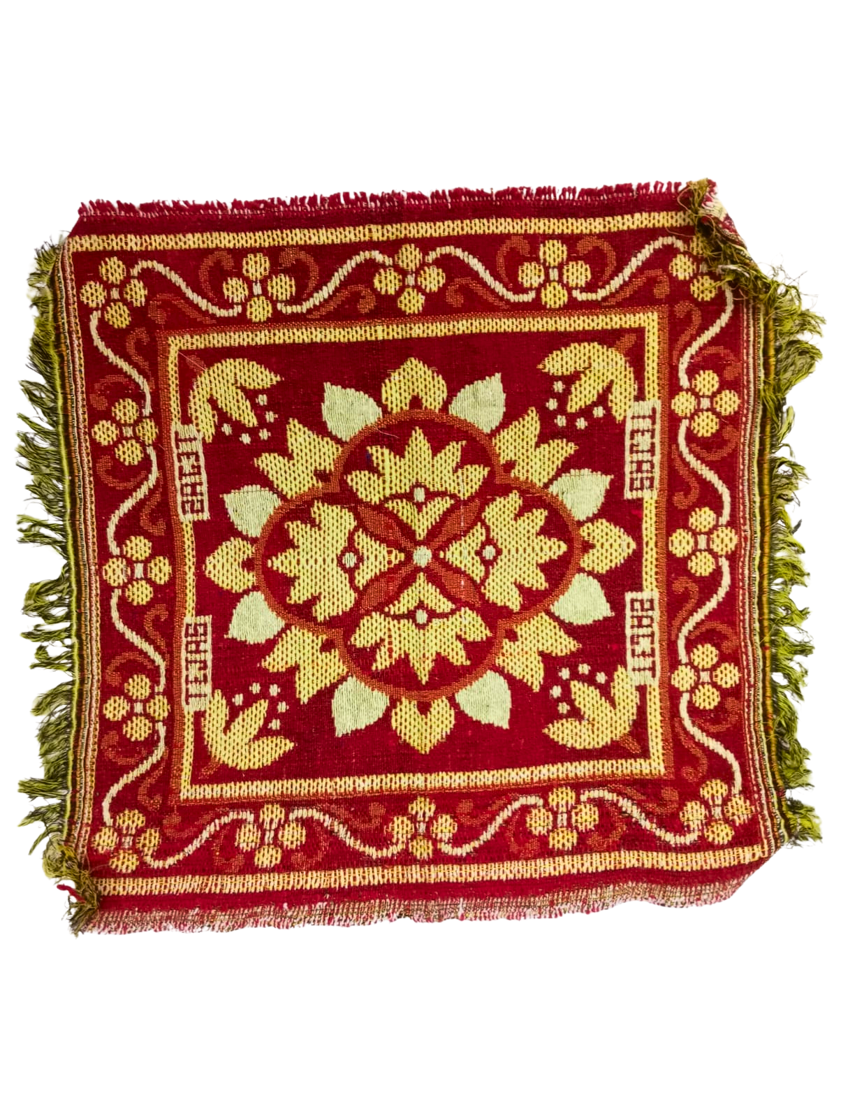 Premium Cotton Prayer Mat – Puja Aasan Cloth (20x20 Inch)