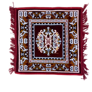 Velvet Prayer Mat Pooja Aasan Cloth 20x20 Inch for Mandir