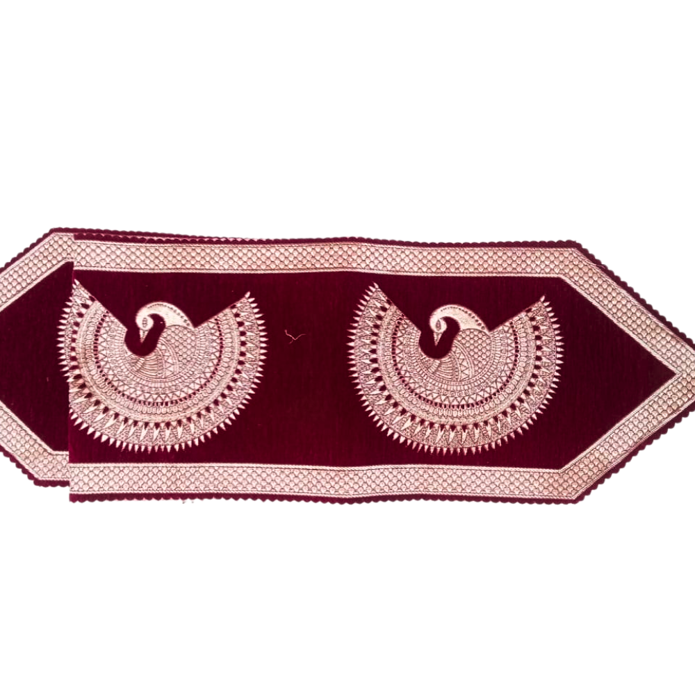 Premium Cotton Table Runner by Basanti Bedding — Elegant Dining Table Decor, 100% Pure Cotton, Handmade, Soft & Washable