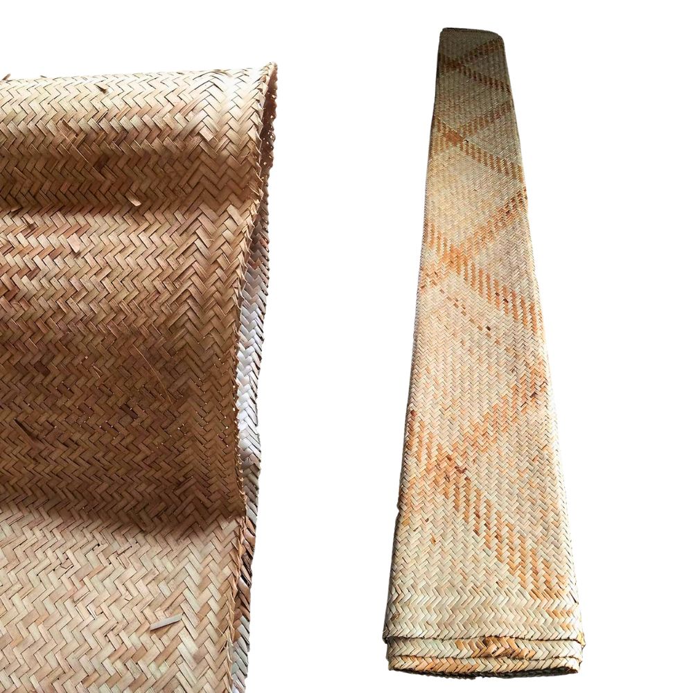 “Foldable Rattan Sheetal Pati – Single Size Natural Cooling Mat for Sleeping and Relaxing