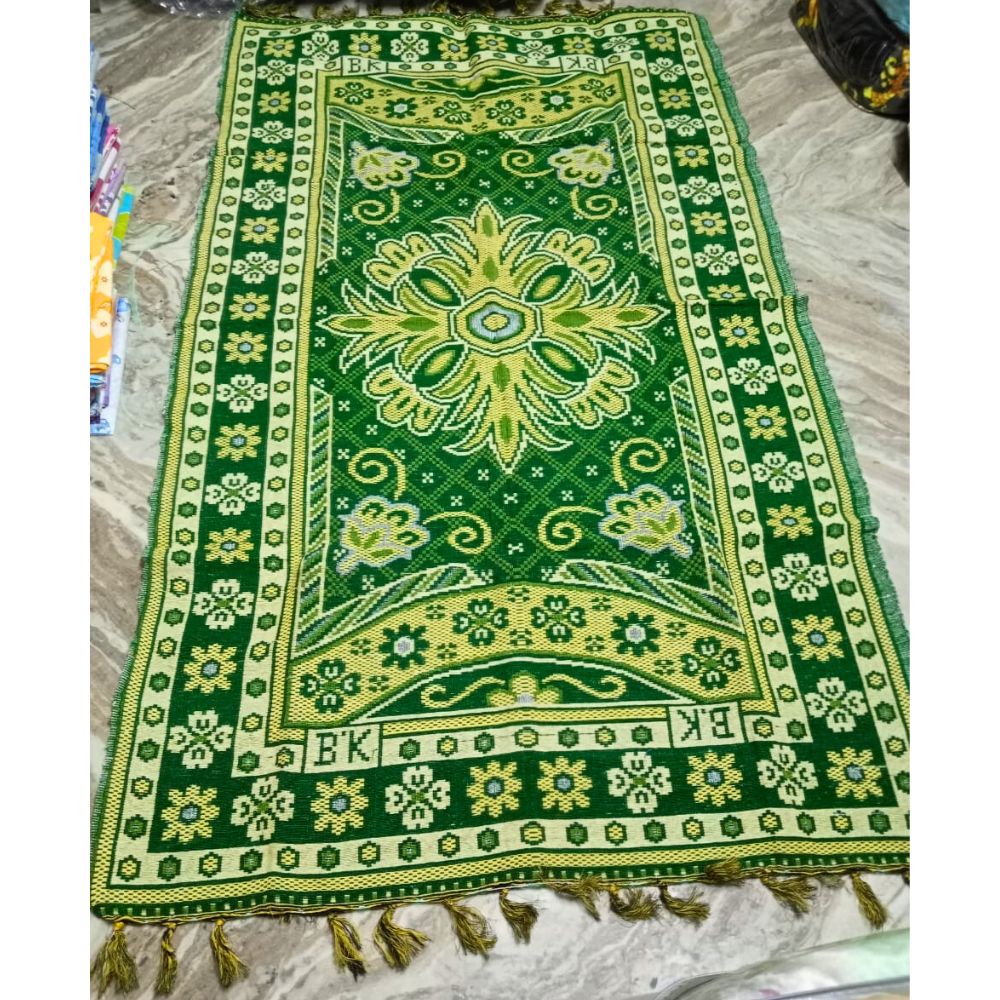 “Blue Cotton Galicha Soft Floor Mat – Free Size”