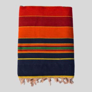 “Multicolour Solapuri Cotton Carpet Placed in Living Room – Bhavani Satranji Rug for Home Décor”