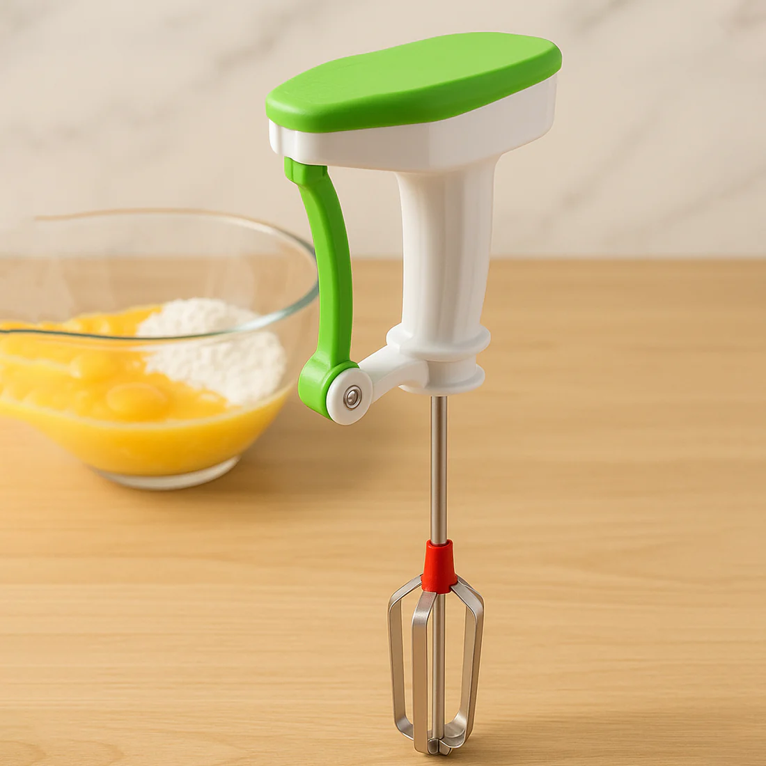 Power free hand blender manual kitchen mixer without electricity