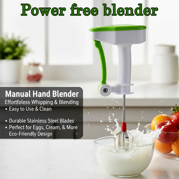 No electricity hand blender for mixing and whisking