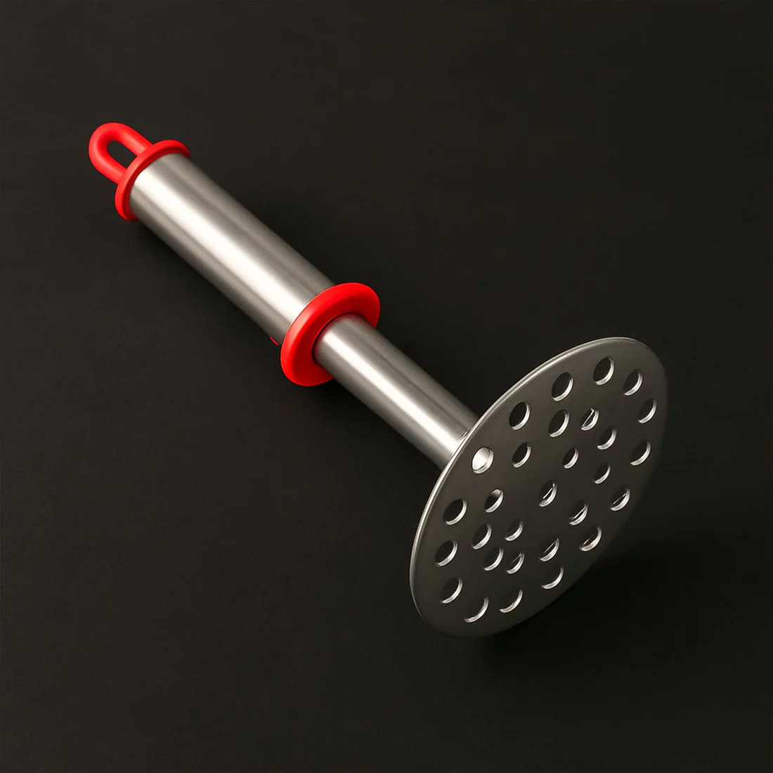 ergonomic handle potato masher for vegetables