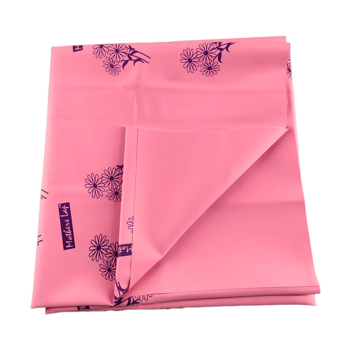 rubber waterproof cot sheet pink